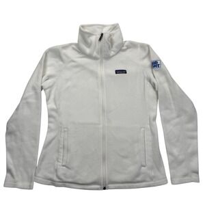 Patagonia‎ Fleece Jacket Full Zip Bud Light White Outdoors Women's M